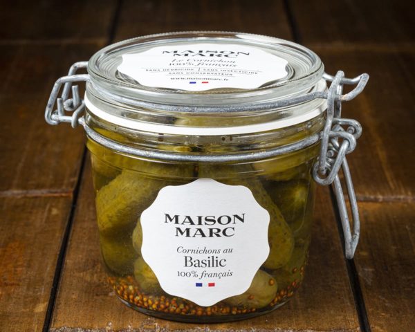 Cornichons basilic MAISON MARC